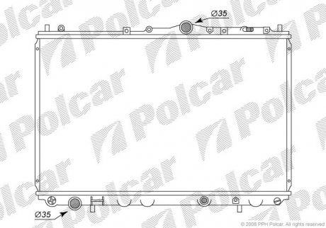 Радіатор системи охолодження Polcar 5210083