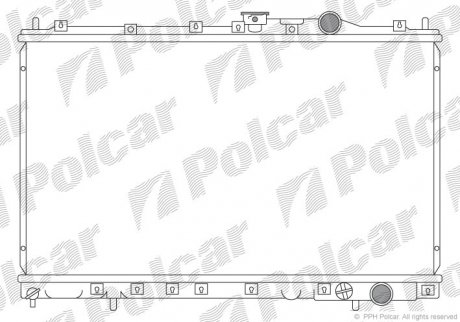 Радиатор двигателя Polcar 5217081