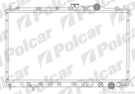 Радіатор двигуна Polcar 5220081