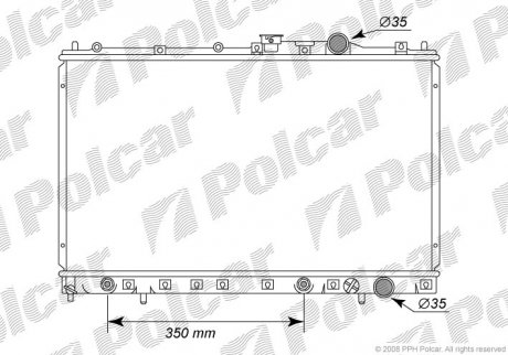 Радіатор охолодження Polcar 5220085 (фото 1)