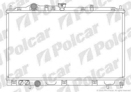 Радіатор охолодження Polcar 5231081