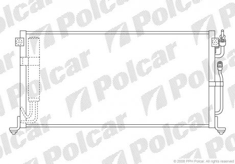 Радиатор кондиционера Polcar 5233K8C1 (фото 1)