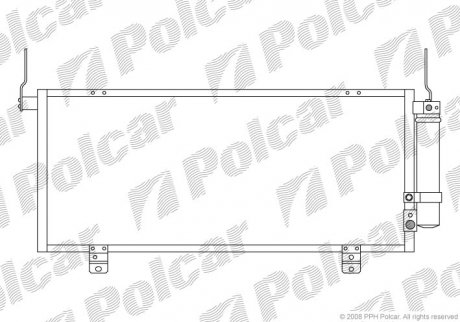 Радиатор кондиционера Polcar 5246K8C1 (фото 1)