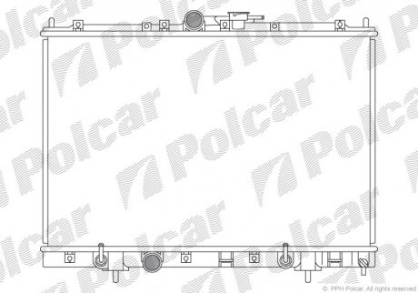 Радіатор двигуна Polcar 5269082 (фото 1)