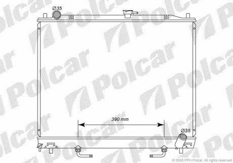 Радіатор охолодження Polcar 5274083K