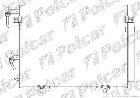 Радиатор кондиционера Polcar 5274K8C1