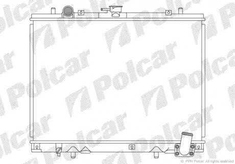 Радіатор двигуна SRL Polcar 5277081