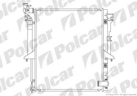 Радиатор двигателя Polcar 5279084