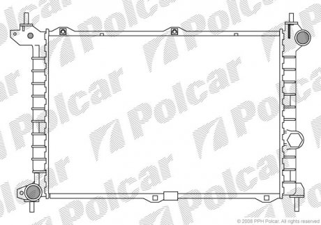 Радіатор охолодження Polcar 5507088