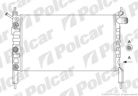 Радиатор охлаждения Polcar 550708