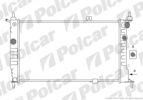 Радиатор охлаждения Polcar 550708A5 (фото 1)