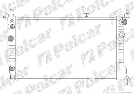 Радіатор охолодження Polcar 550708A7 (фото 1)