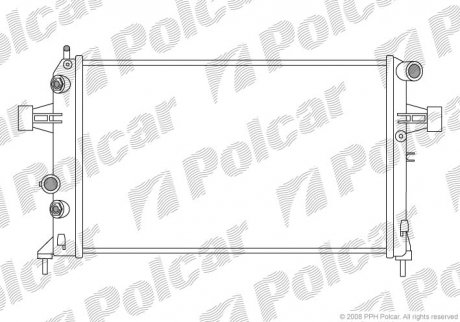 Радиатор двигателя Polcar 5508082