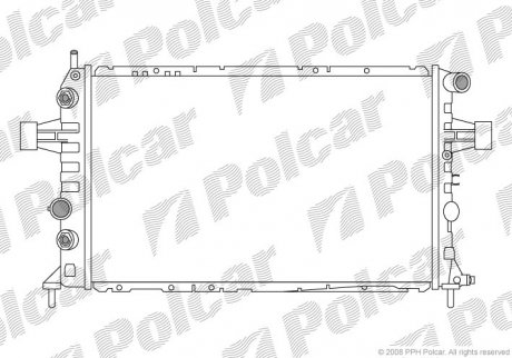 Радиатор двигателя Polcar 5508083 (фото 1)