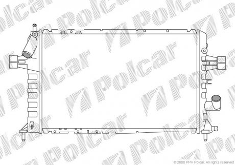 Радіатор охолодження Polcar 5508085 (фото 1)