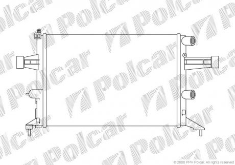 Радіатор охолодження Polcar 550808-9