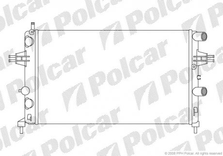 Радіатор охолодження Polcar 550808A1