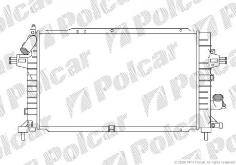 Радіатор двигуна Polcar 5509086