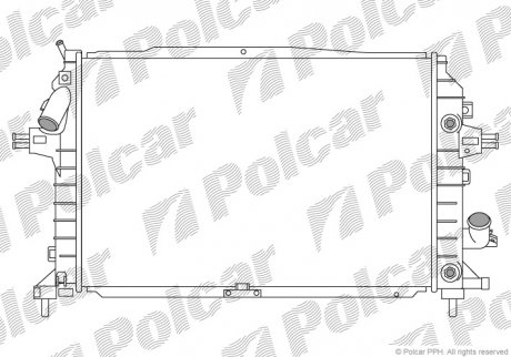 Радиатор охлаждения Polcar 5509088