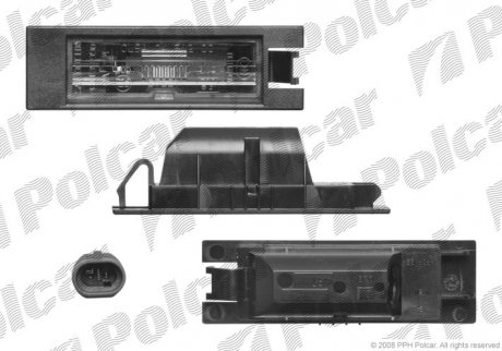 Фара номерного знаку Polcar 5509959X