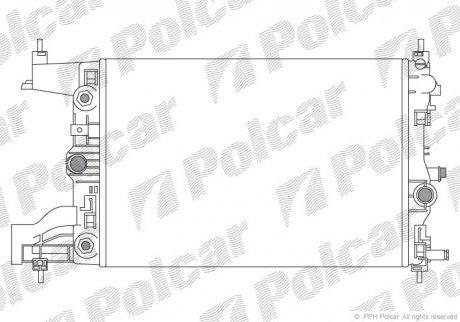 Радіатор охолодження Polcar 5511084 (фото 1)