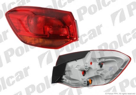 Ліхтар задній зовнішній лівий Opel Astra J універсал 2009-2015 Polcar 5511876T