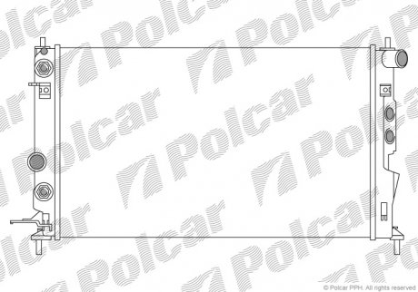 Радіатор охолодження Polcar 551608A3