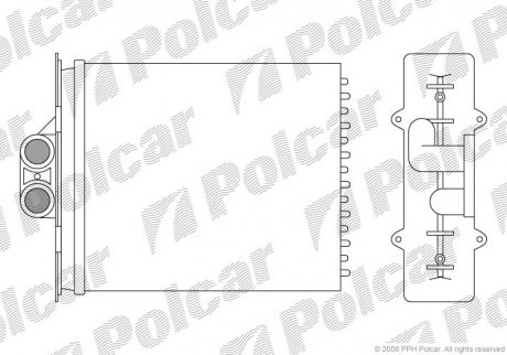 Радиатор обогрева Polcar 5516N82