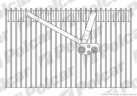 Испаритель кондиционера Polcar 5516P81