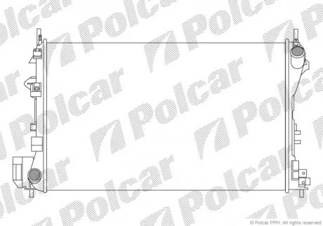 Радиатор охлаждения Polcar 551808A4