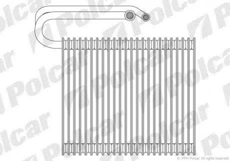 Випарник кондиціонера Polcar 5518P8-1