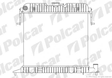 Радіатор охолодження Polcar 5525081