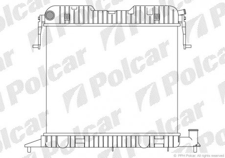 Радіатор двигуна Polcar 5525083