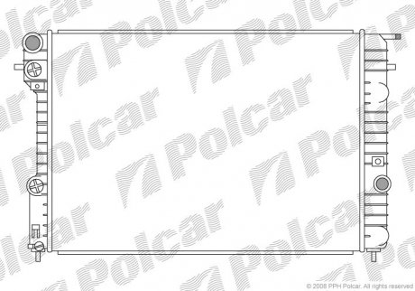 Радіатор двигуна Polcar 5527081