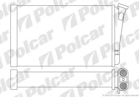 Радиатор обогрева Polcar 5527N81