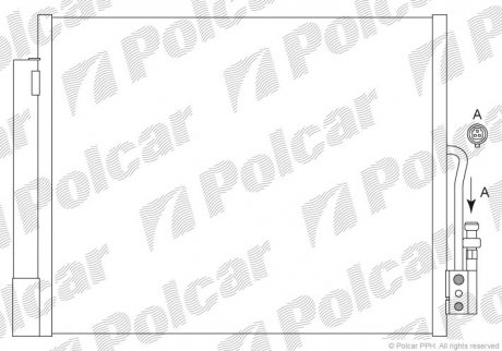 Радиатор кондиционера Polcar 5546K8C1S (фото 1)