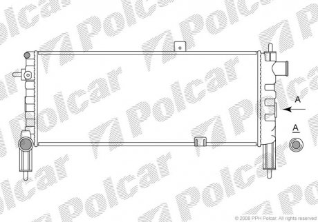 Радіатор двигуна SRL Polcar 5551083