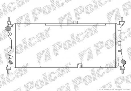 Радиатор охлаждения Polcar 555508A3