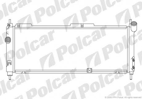 Радіатор охолодження Polcar 555508A4