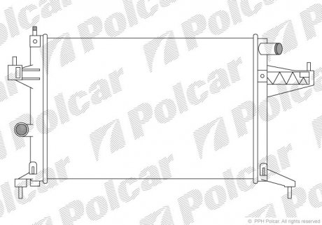 Радіатор охолодження Polcar 555608A3