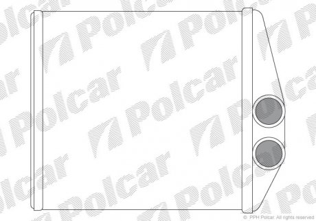 Радіатор пічки Polcar 5556N82
