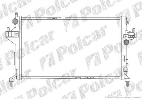 Радіатор двигуна Polcar 5557081 (фото 1)