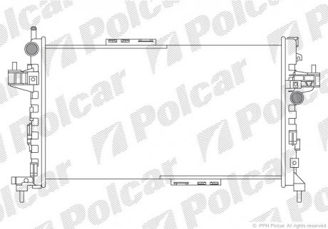 Радиатор охлаждения Polcar 555708A1