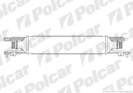 Радіатор повітря (Інтеркулер) Polcar 5558J8-1