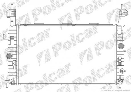 Радіатор двигуна SRL Polcar 5559084