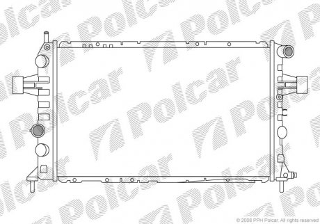 Радіатор охолодження Polcar 5560082