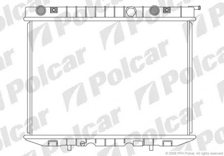 Радіатор двигуна Polcar 5580085 (фото 1)