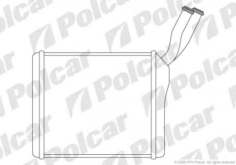 Радіатор пічки Polcar 5580N8A1