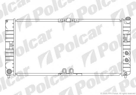 Радиатор охлаждения Polcar 5581081