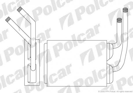 Радиатор обогрева SRL Polcar 6003N81